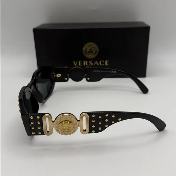Versace Medusa Biggie Studded Sunglasses - Picture 6 of 15